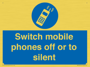 Switch mobile phones off or to silent
